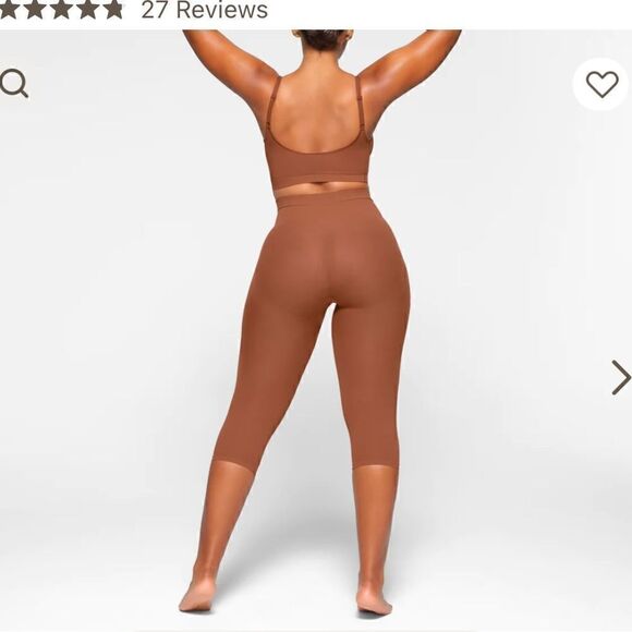 NWOT mid waist capri shaping leggings 2x - Picture 2 of 6